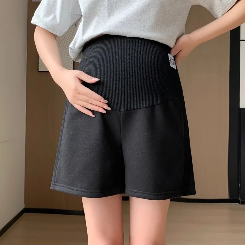 Pantalones cortos de maternidad de verano con ajuste para el vientre - imagen 5