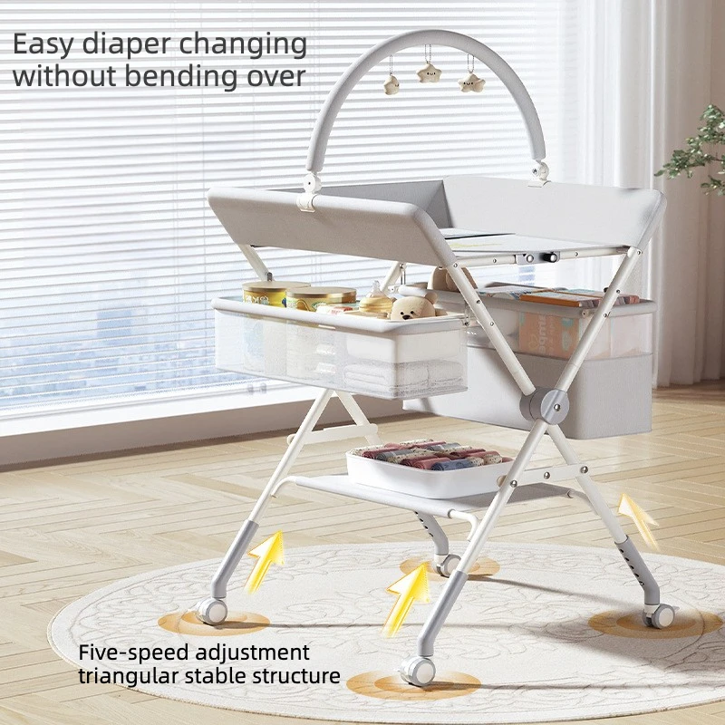 Cambiador de baño ajustable plegable para recién nacidos y bebés - imagen 3