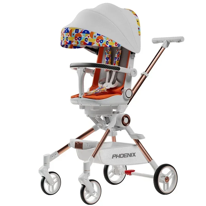 Andador plegable para bebé con botón y asa de mano