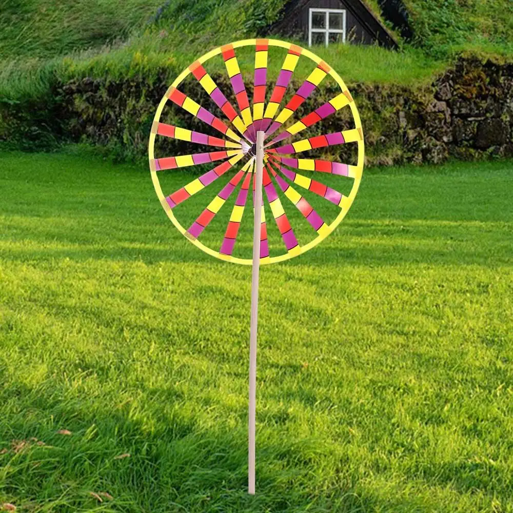 Molinillo de viento decorativo para jardín infantil giratorio - imagen 5