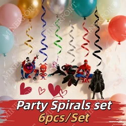 Decoración colgante de Spider-Man para cumpleaños de niña