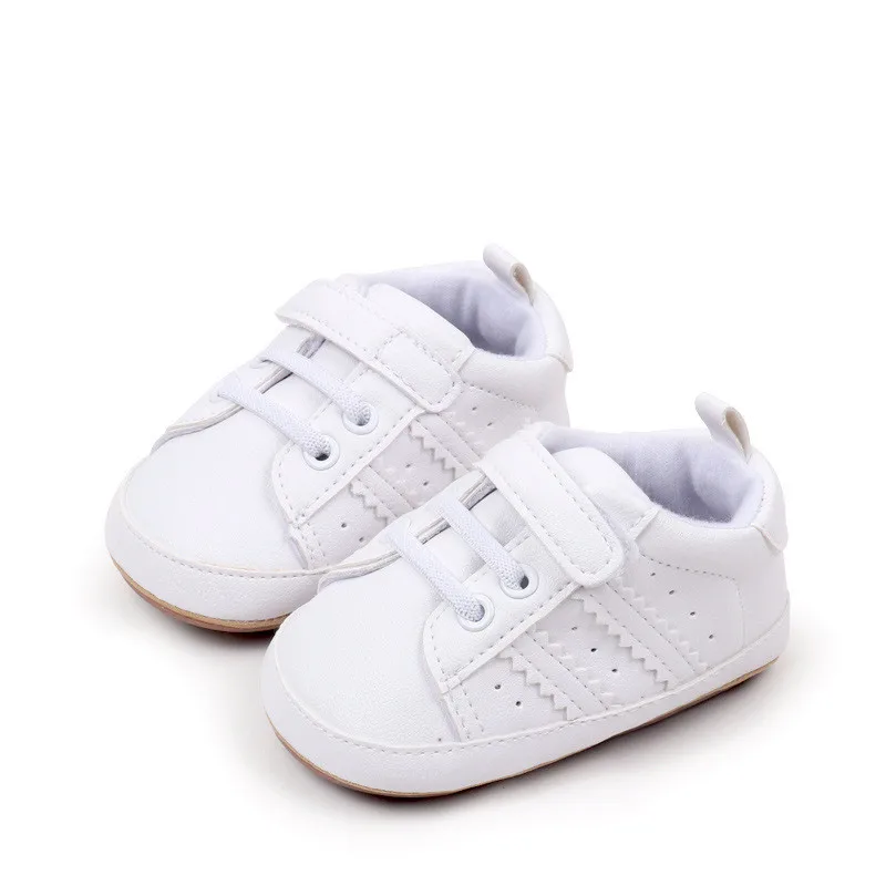 Zapatillas para recién nacidos de cuero PU con suela antideslizante - imagen 3