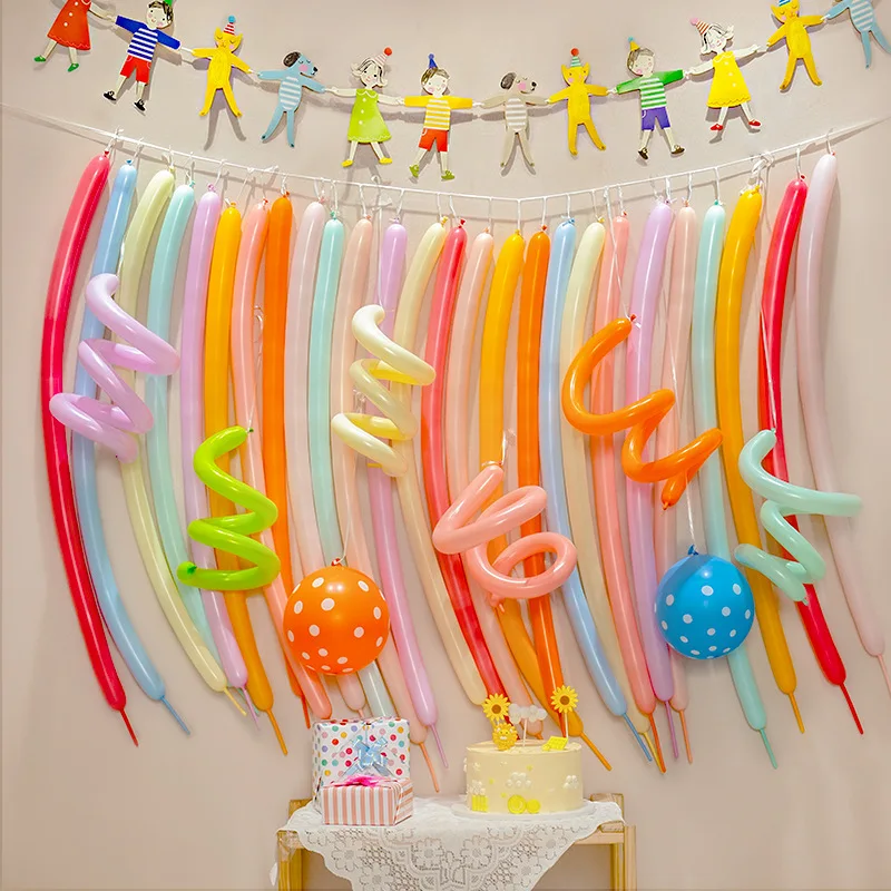 Decoración con globos espiral