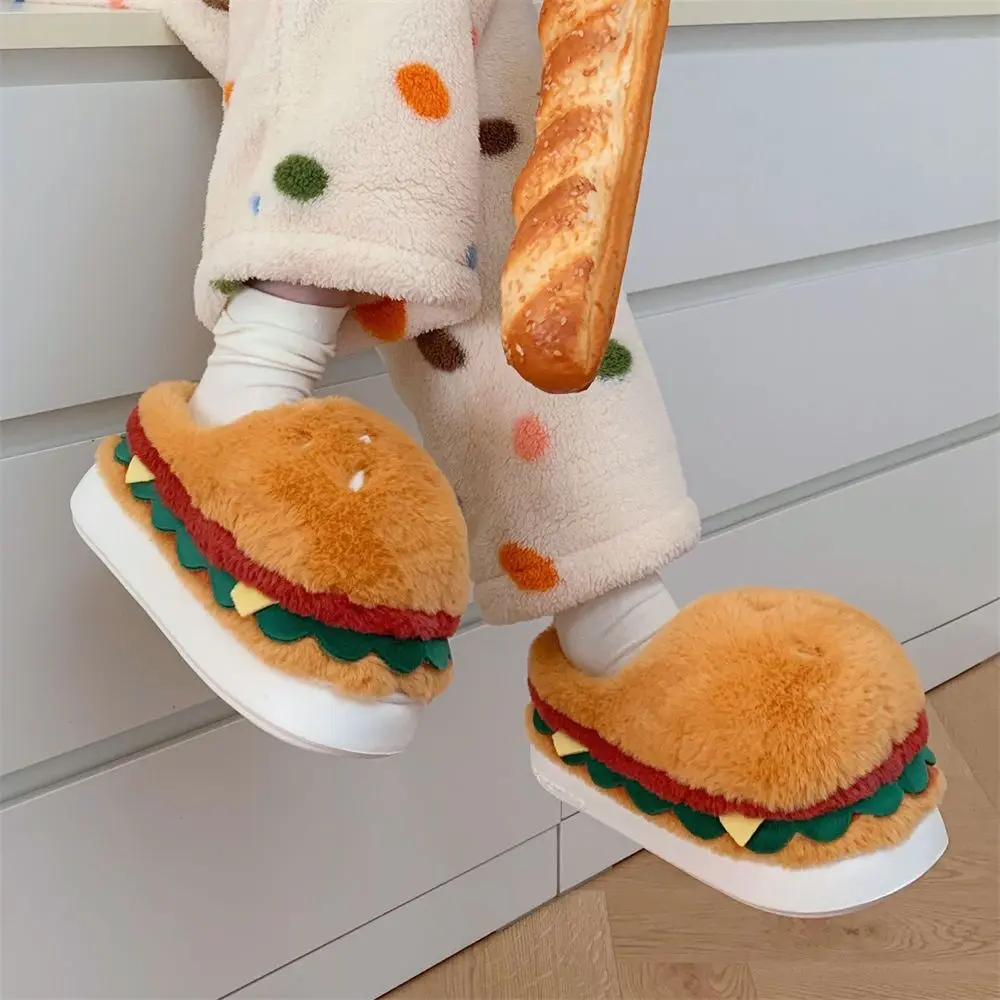 Pantuflas de felpa suaves para casa con suela gruesa – Para niñas - imagen 4