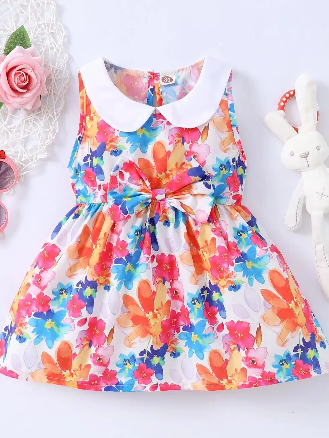 Estampado floral y tejido flexible para verano