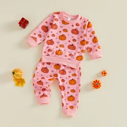 Conjunto de Halloween para niña pequeña: sudadera y pantalón