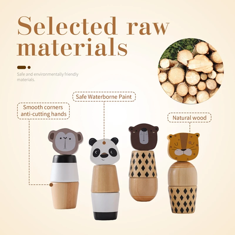 Campana sensorial de madera para bebé – Juguete educativo Montessori - imagen 4