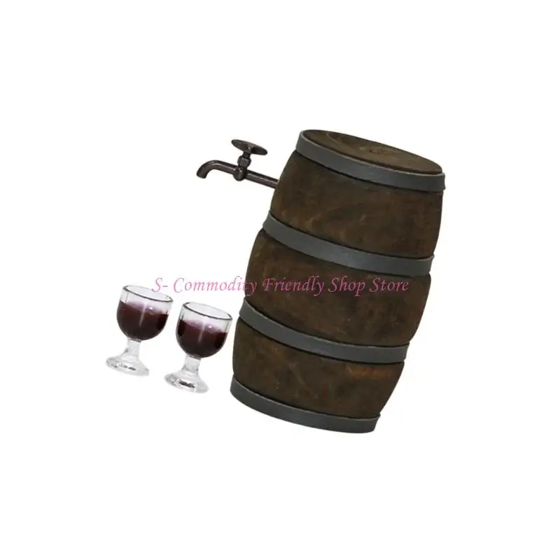 Barriles de vino en miniatura para decoración de bodega - imagen 3