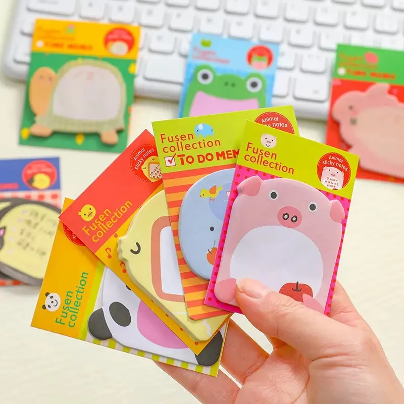 Pegatinas de animales para notas y cuadernos pequeños divertidos - imagen 4