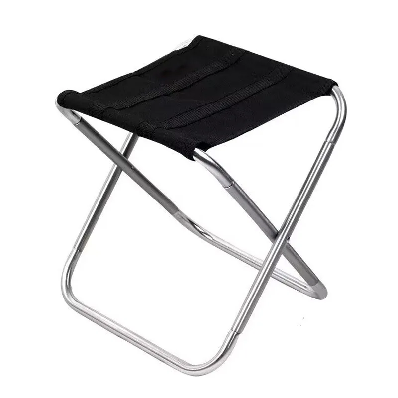 Silla plegable de aluminio para exteriores, taburete camping portátil - imagen 3