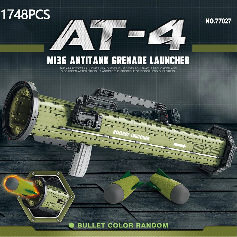 Bloques de construcción Bazooka RPG - Set militar de disparo único - imagen 3