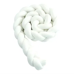 Barandilla de cama para bebé con tejido trenzado y fijación segura