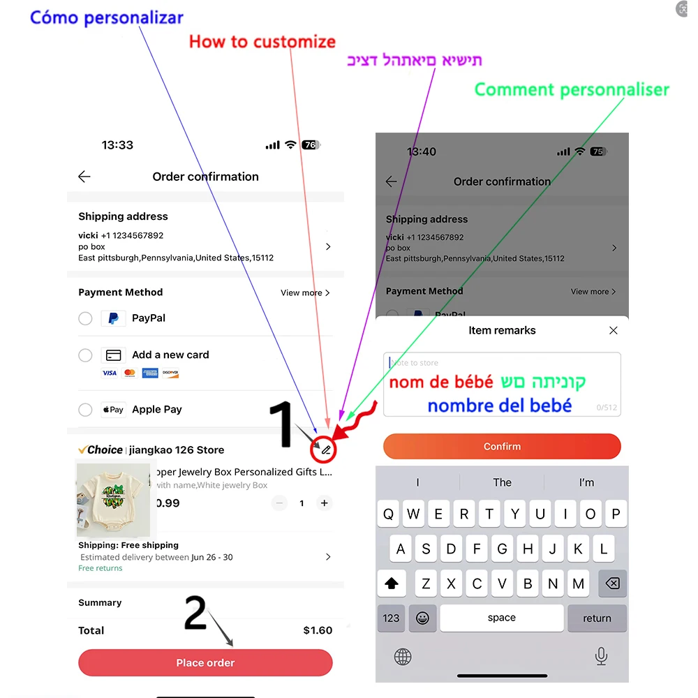 Mameluco de bebé algodón primer cumpleaños – Regalo Día del Padre - imagen 3