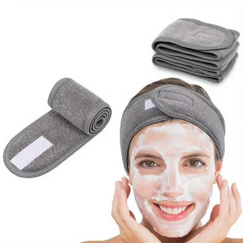 Diadema ancha tipo toalla para mantener el cabello recogido