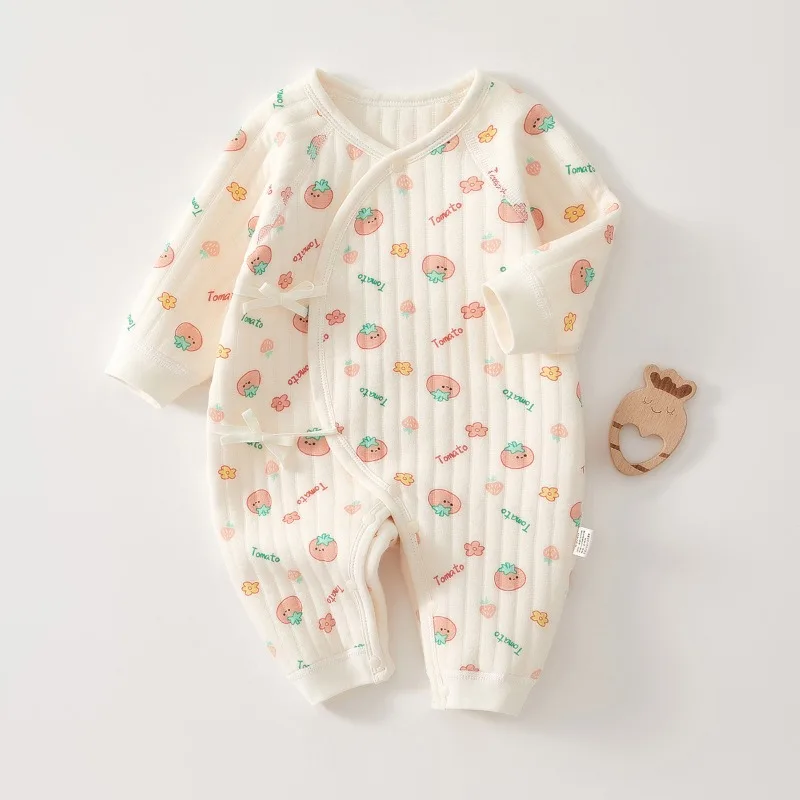 Ropa de bebé recién nacido: mono acolchado cálido para otoño