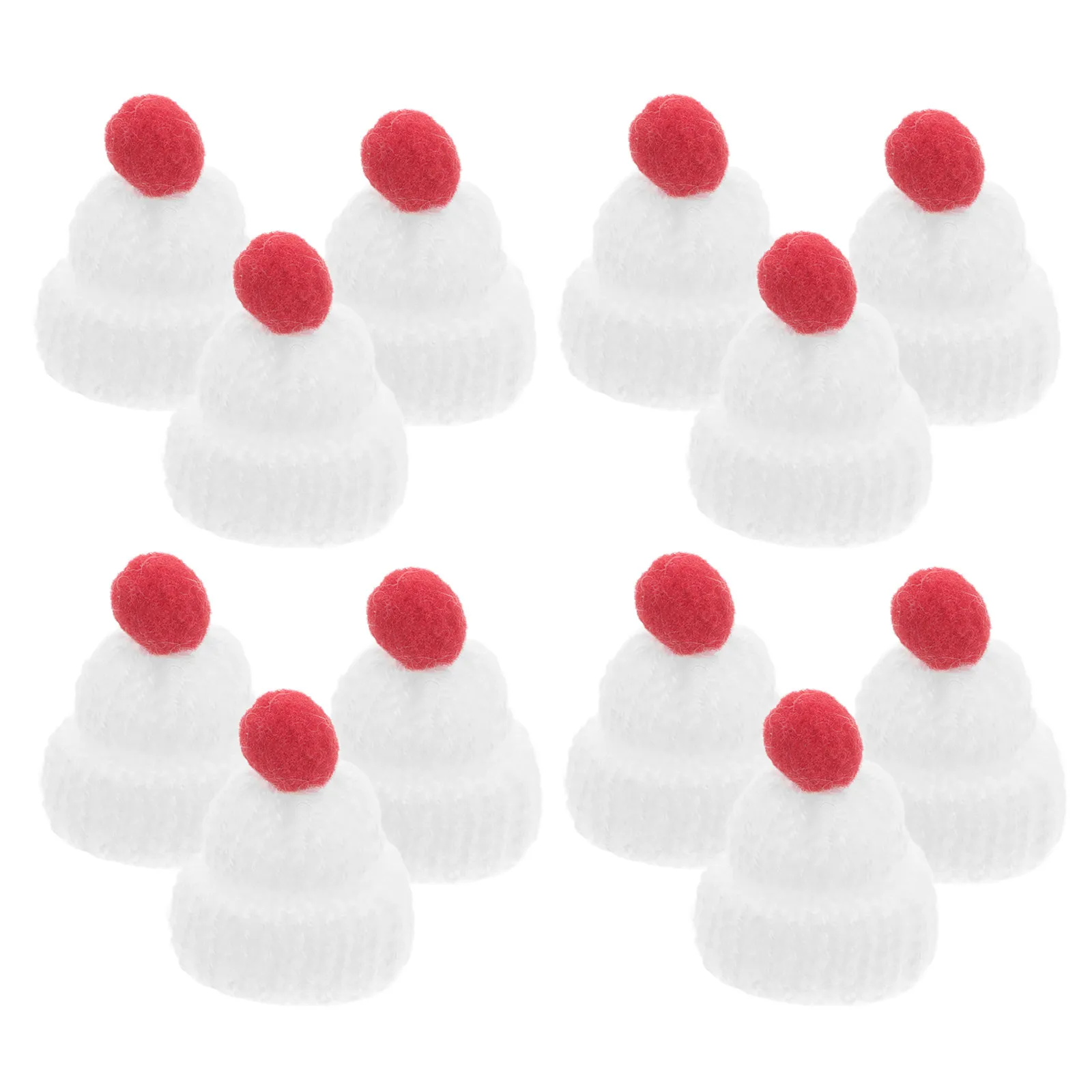 Gorro de Santa Claus tejido a mano para bebé navideño