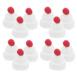 Gorro de Santa Claus tejido a mano para bebé navideño