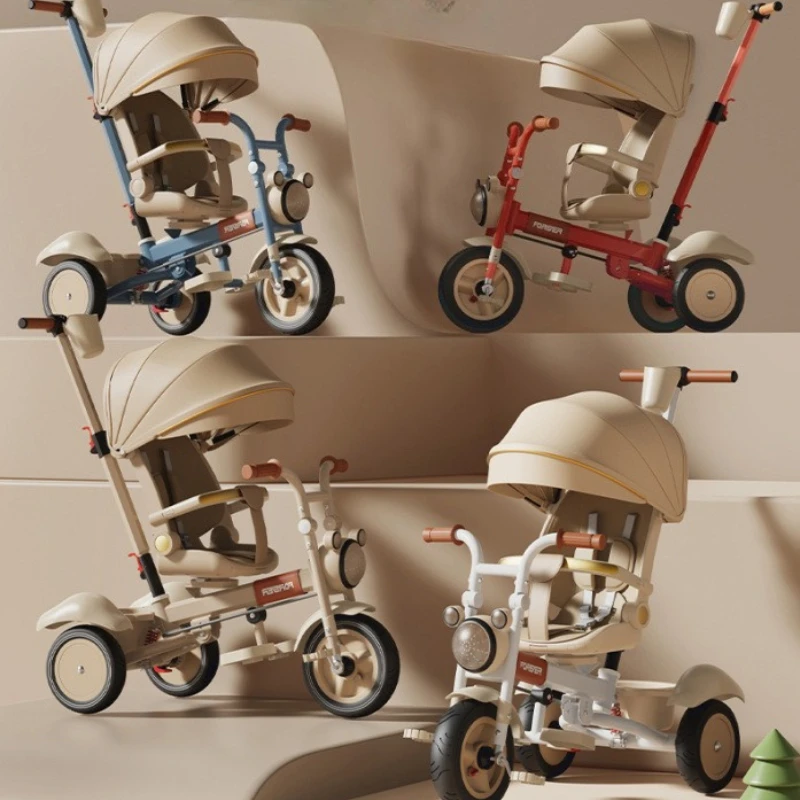 Triciclo plegable para niños con asiento y marchas ajustables - imagen 3