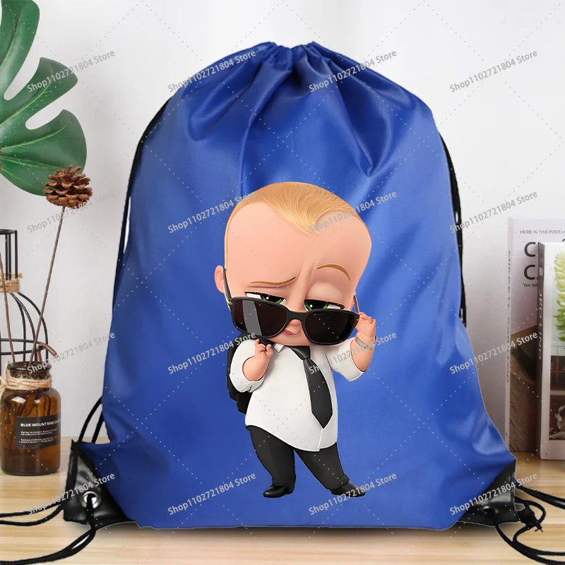 Mochila con cordón Boss Baby de poliéster con dibujos animados - imagen 3