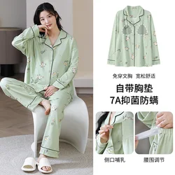 Pijamas de embarazo algodón suave para primavera y otoño