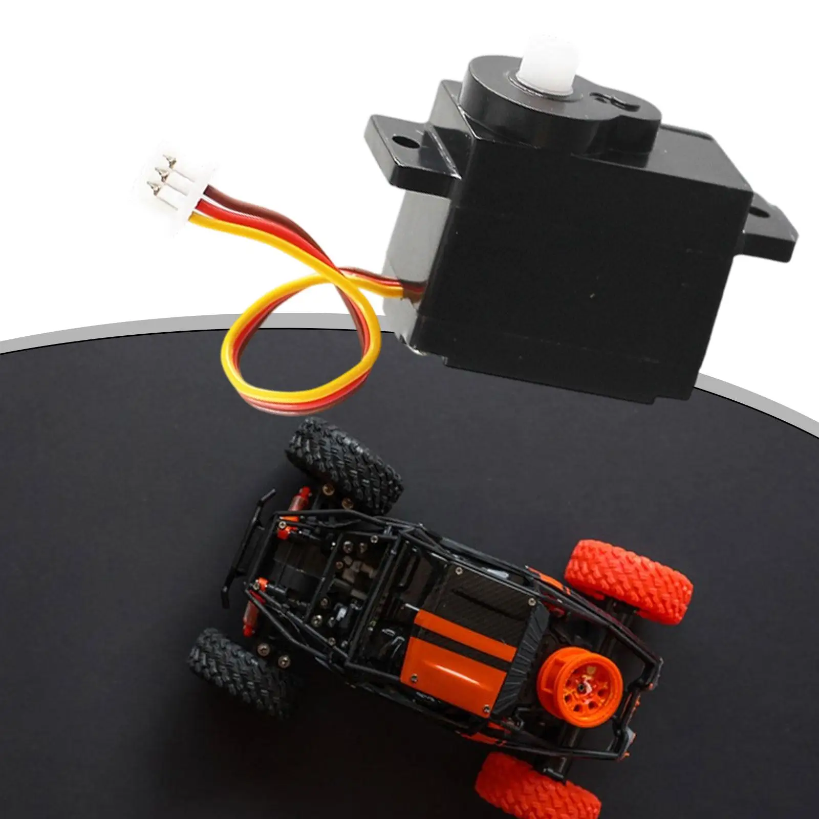 Servo de engranaje para RC - vista lateral