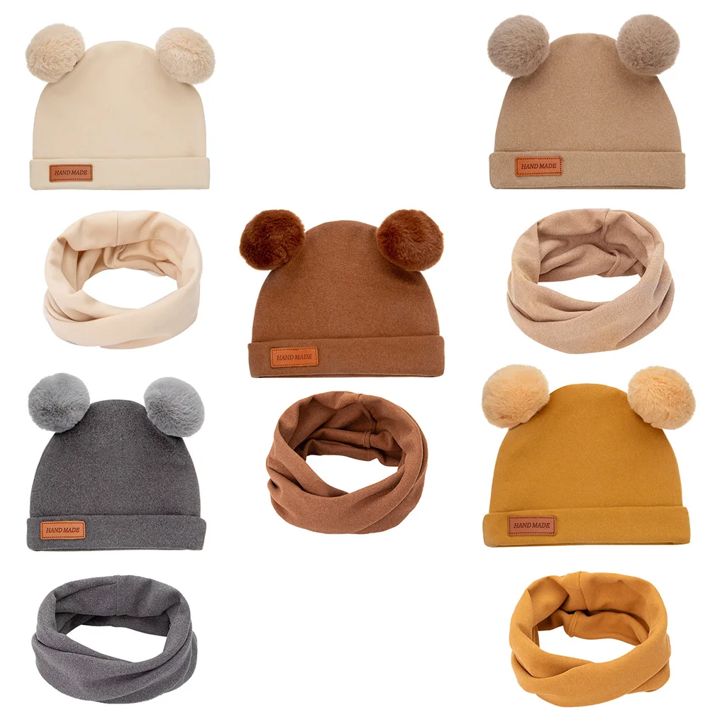 Gorro de turbante beige para bebé