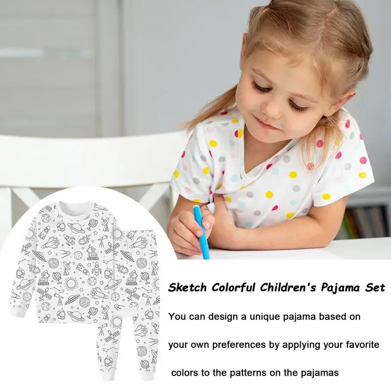Pijama infantil para colorear - Manualidades creativas - imagen 3