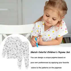 Pijama infantil para colorear - Manualidades creativas