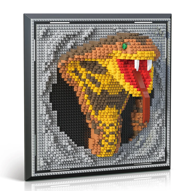 Bloques de construcción 3D de serpiente para decorar la pared - imagen 2