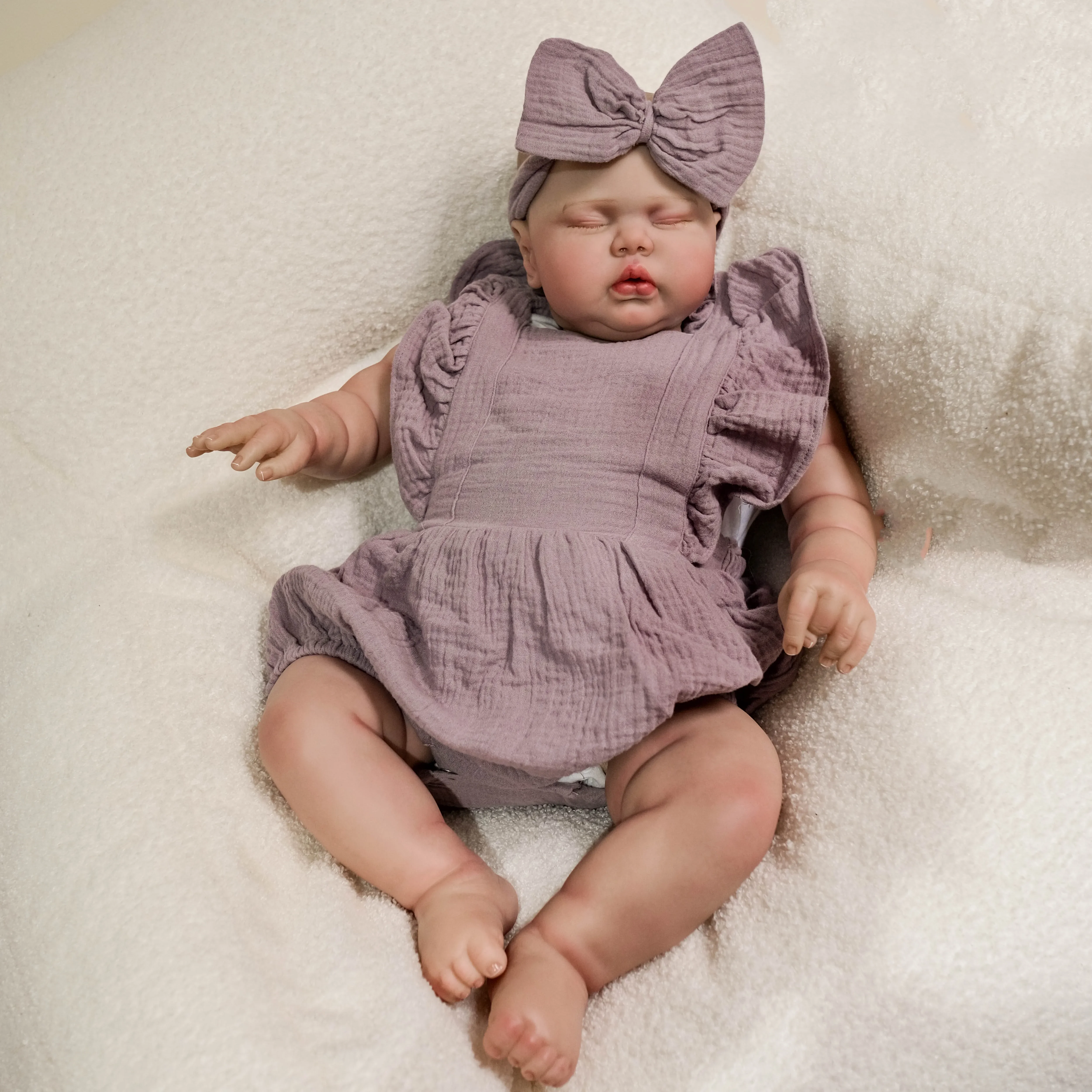 NPK Pickle muñeca Reborn realista durmiendo, pelo peludo - imagen 2