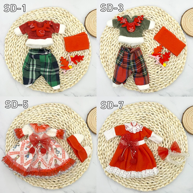 Muñeca BJD articulada con ropa navideña para regalar - imagen 3