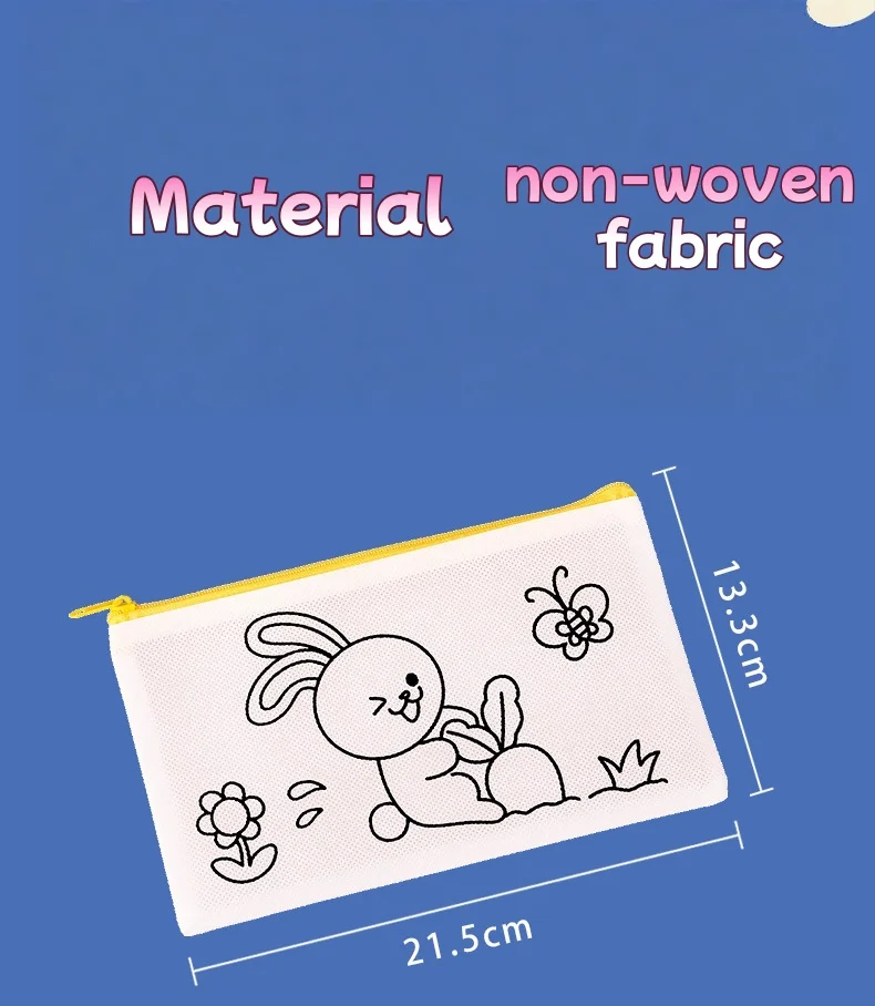 Estuche de lápices para manualidades bolsa arte colorear vuelta al cole