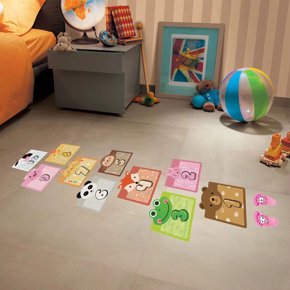 Pegatinas numéricas para guardería - juego de rayuela - imagen 3