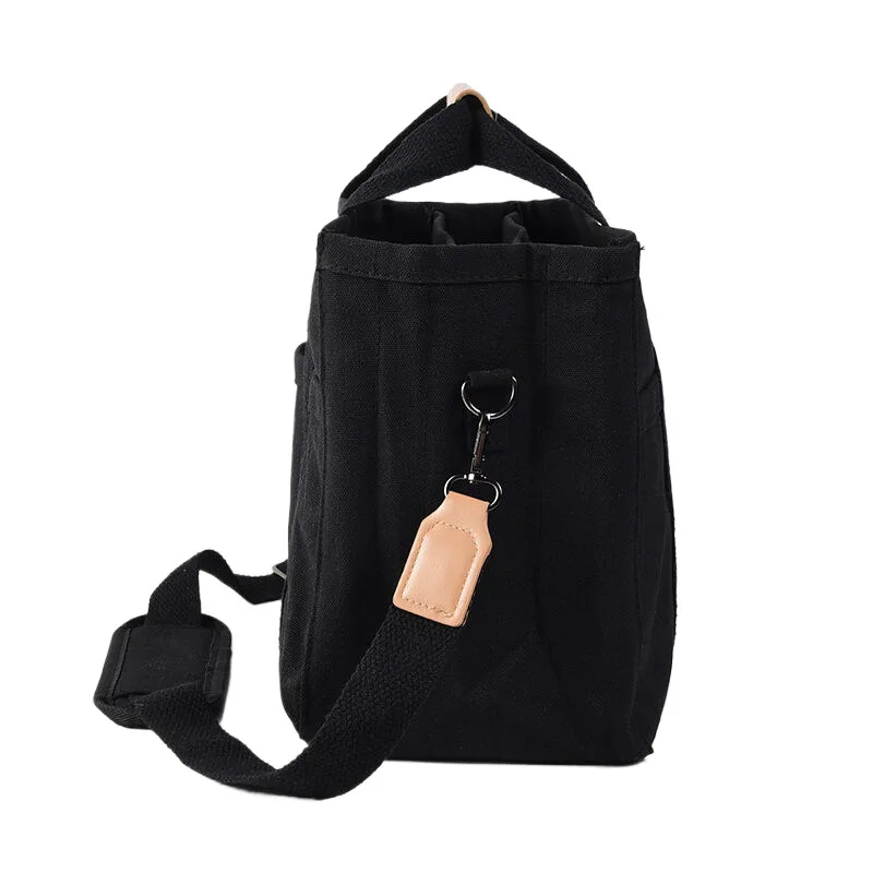 Bolso de mamá con compartimentos en lona para bebé y pañales - imagen 3