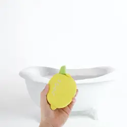 Esponjas de baño para bebés de frutas – exfoliantes suaves diarias
