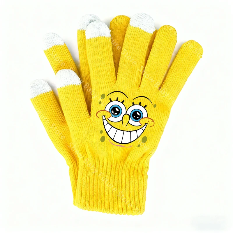 Guantes de invierno Bob Esponja pantalla táctil cálidos para niños - imagen 2