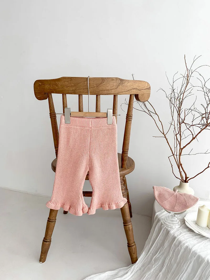 Milangel pantalones de punto acampanados niña otoño - imagen 5