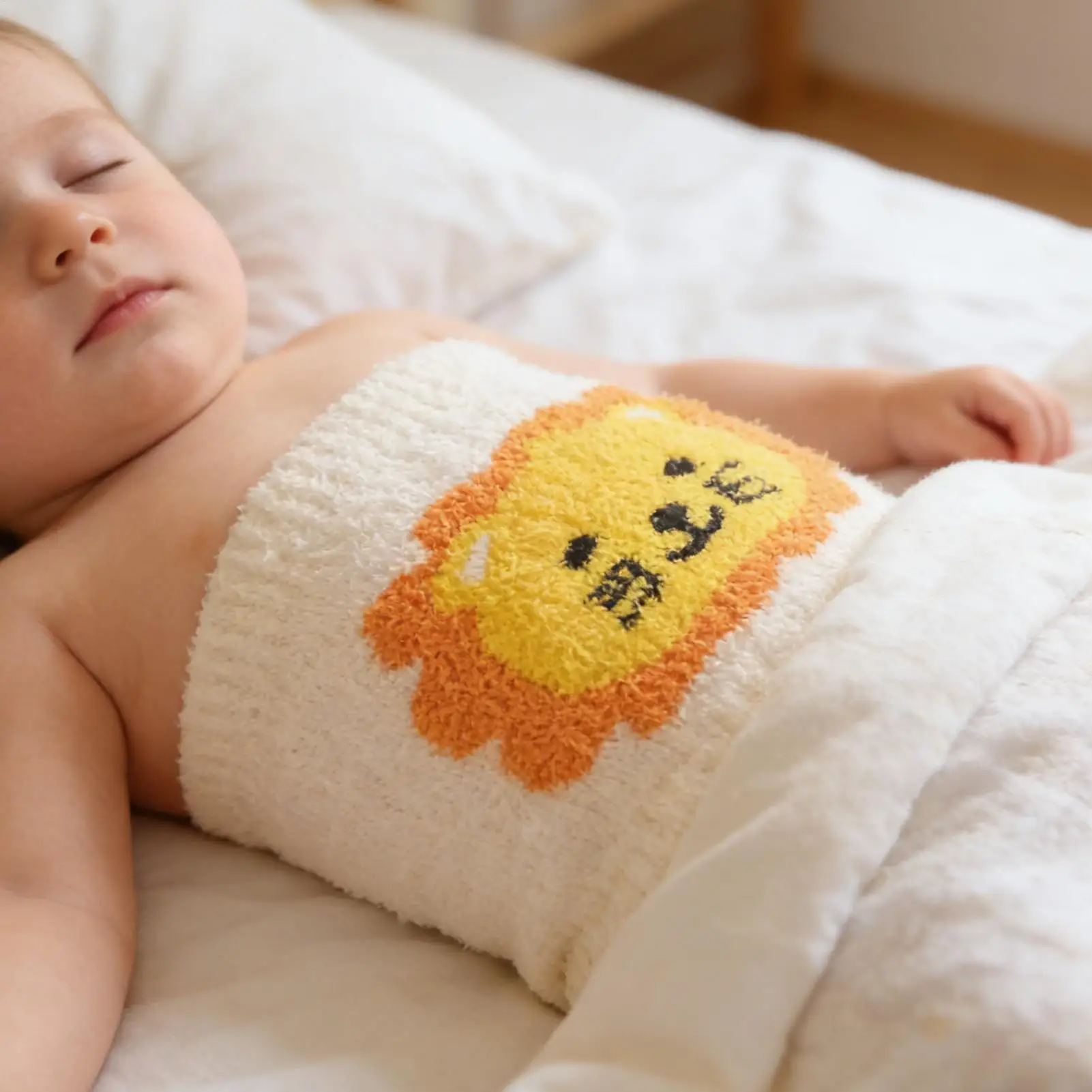 Cinturón térmico abdominal de felpa para niños en invierno - imagen 4