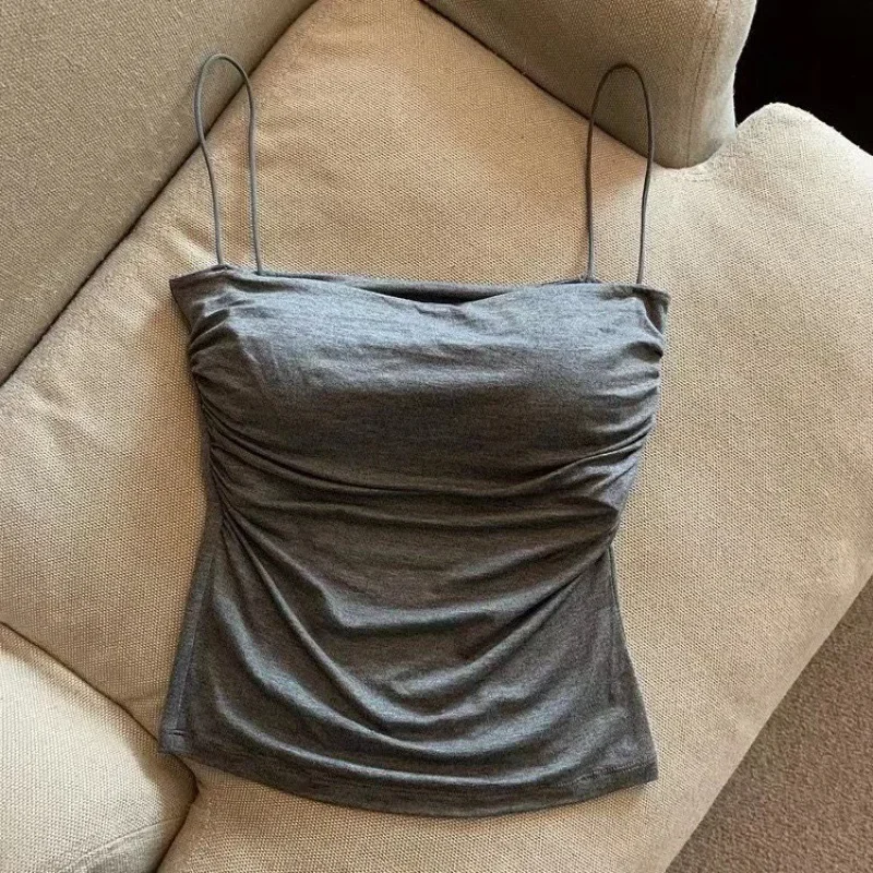 Pure Desire Summer Spice Girls top plisado de tirantes finos mujer - imagen 3