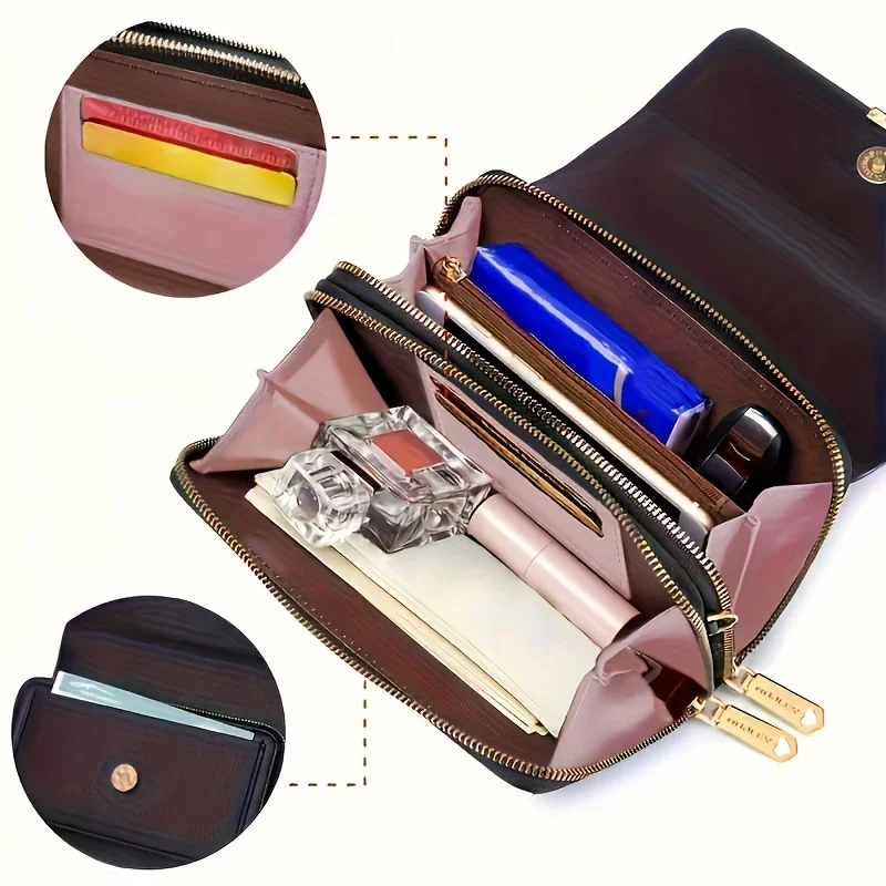 Bolso cruzado de moda infantil con correa ajustable y protección RFID - imagen 5