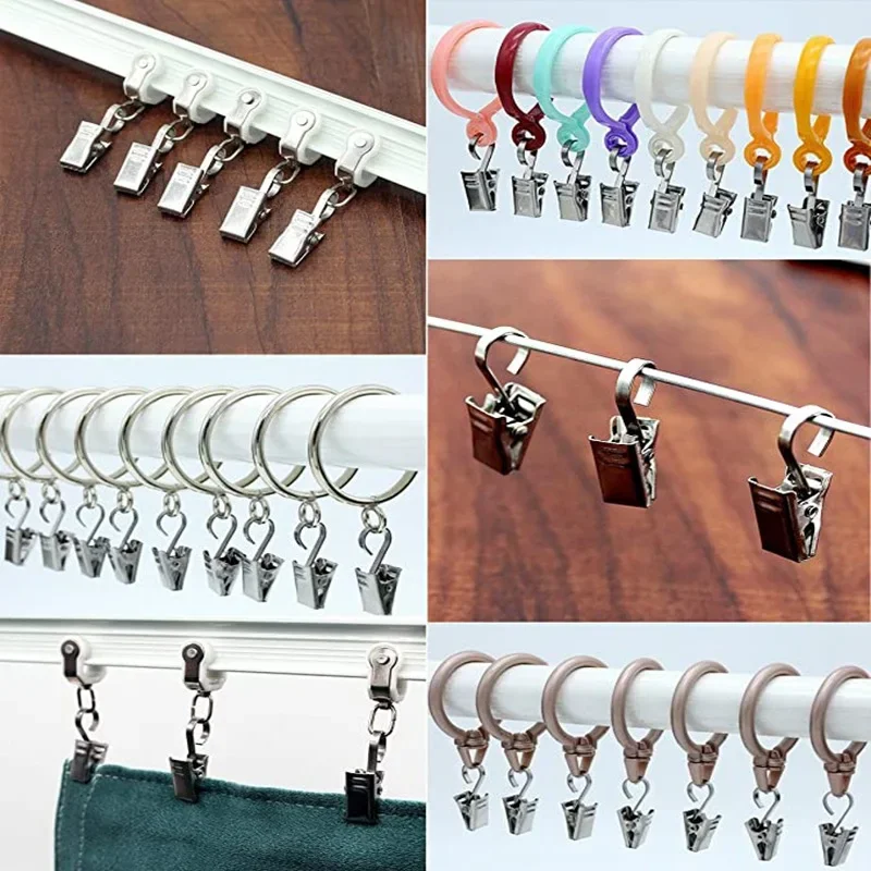 Vvocci ganchos para cortinas de acero inoxidable duraderos - imagen 4