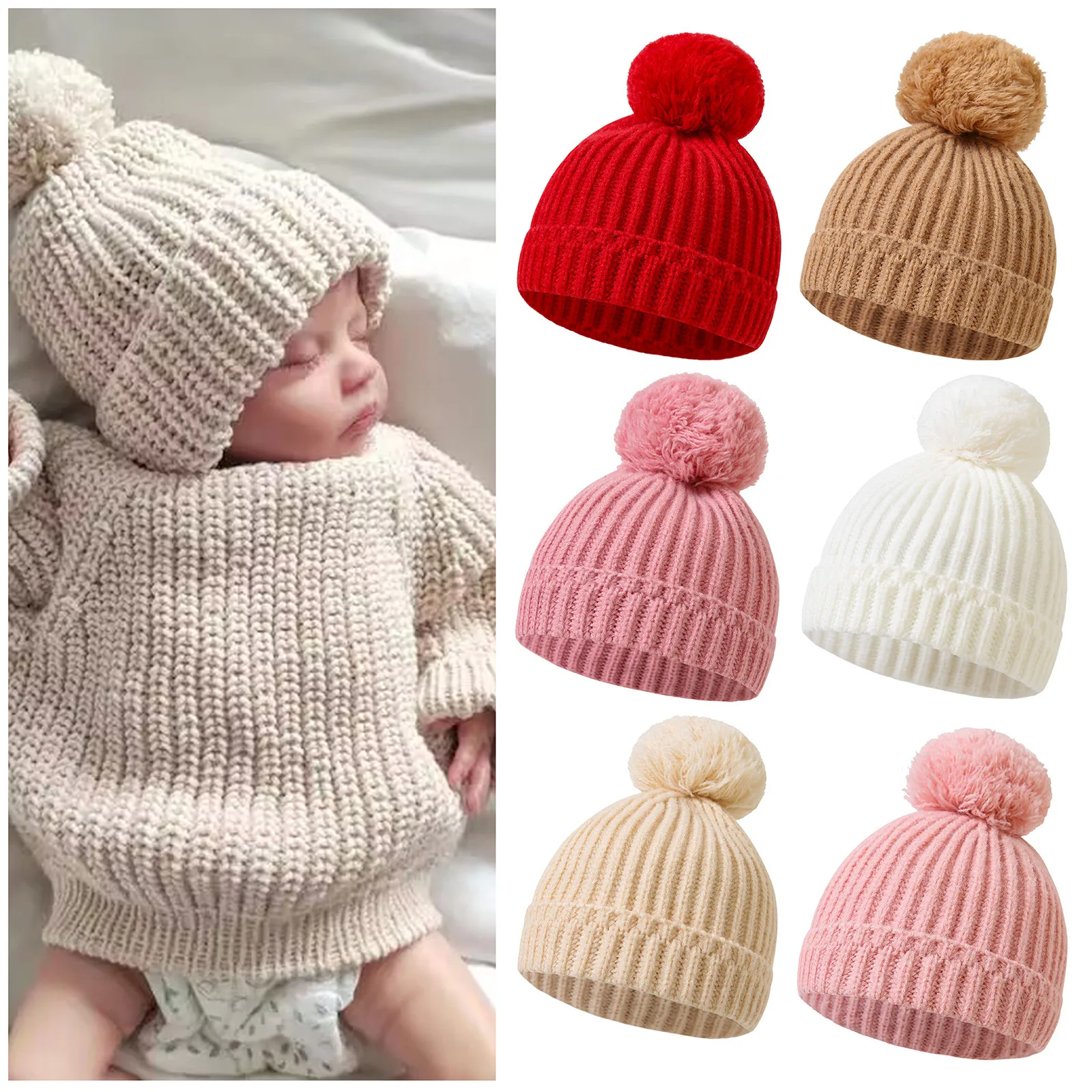 Turbante de punto suave para bebé recién nacido – Ideal para otoño - imagen 2