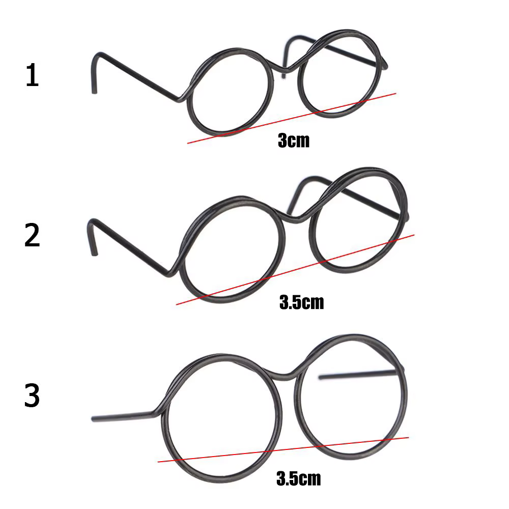 Monturas de gafas redondas en color negro metálico