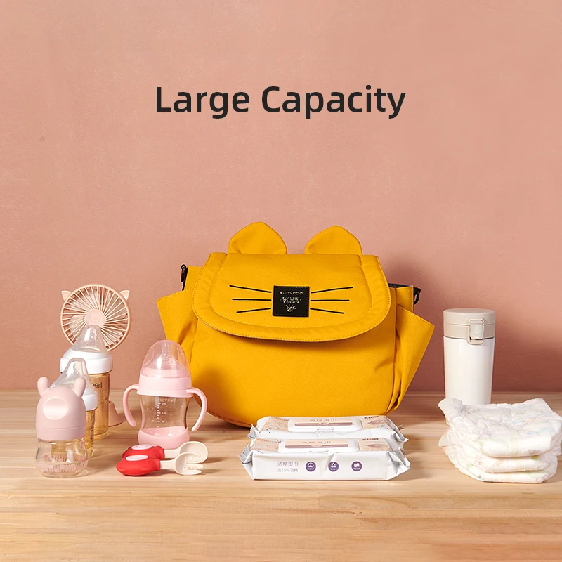 Sunveno Bolsa de pañales: gran capacidad para mamá, bebé y cochecito - imagen 2
