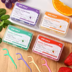 Palillos de dientes con sabor a fruta – Limpieza dental elástica infantil