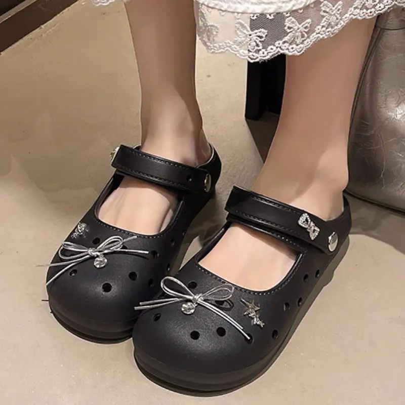 Pantuflas antideslizantes de EVA con lazo para interior