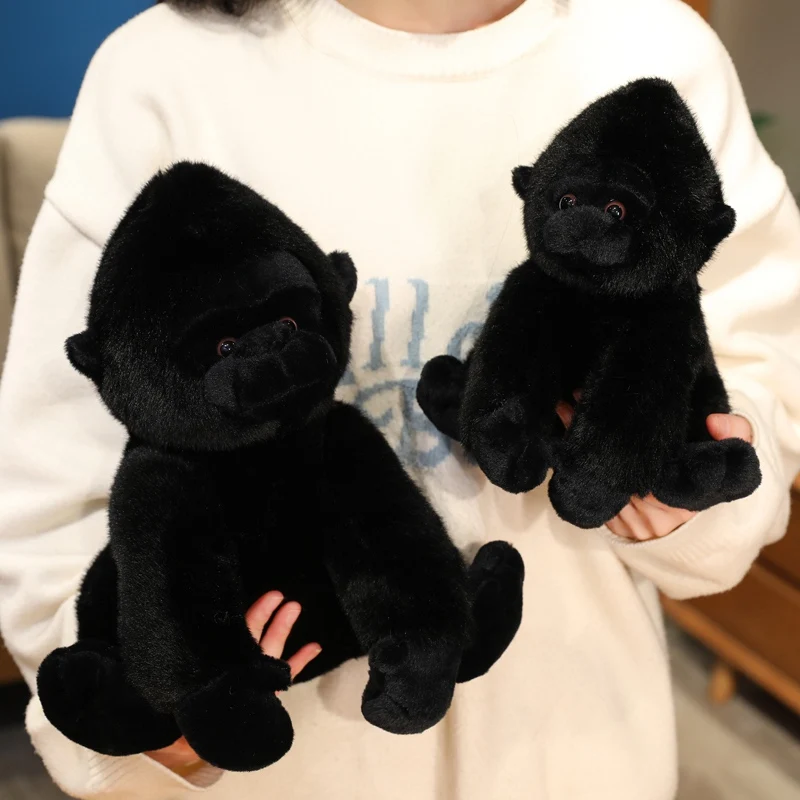 Peluche mono peludo negro para regalar a niños y niñas - imagen 3