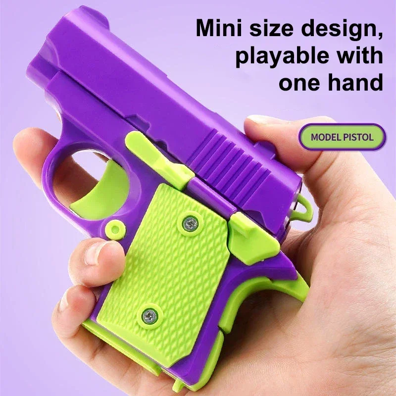 Pistola de juguete antiestrés con efecto tridimensional para niños