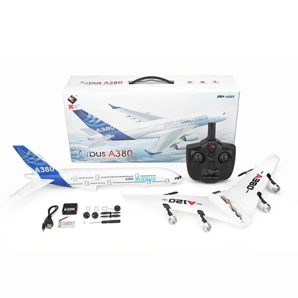 Avión teledirigido Airbus de espuma con giroscopio para niños - imagen 5