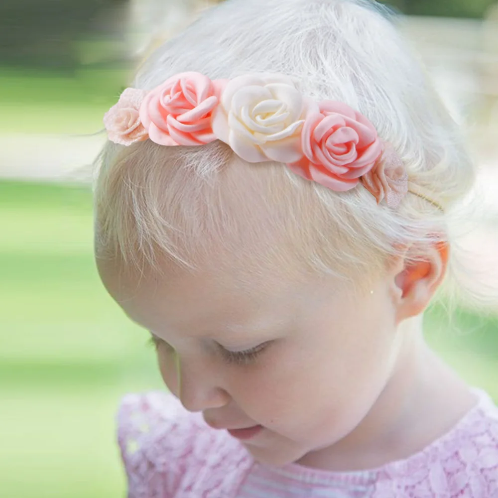 Diadema bebé elástica para fotos – accesorios recién nacidos - imagen 4